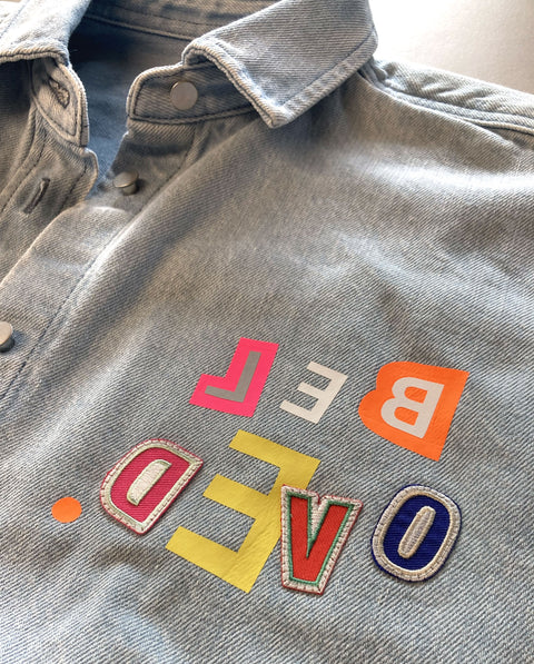 Damen Jeans Overshirt