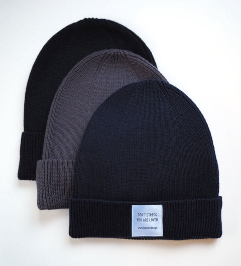 Minimalistischer Beanie (100% Baumwolle)