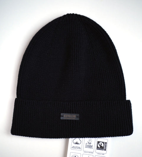 Minimalistischer Beanie (100% Baumwolle)
