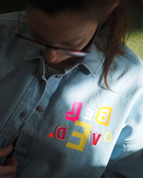 Damen Jeans Overshirt