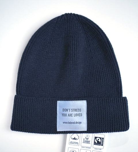 Minimalistischer Beanie (100% Baumwolle)